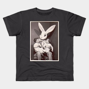 Evil Easter Bunny with twins Kids T-Shirt